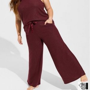 NWT Torrid wide leg plush lounge pant size 1X
